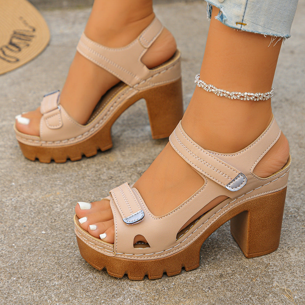 Velora | Block Heel Platform Sandal