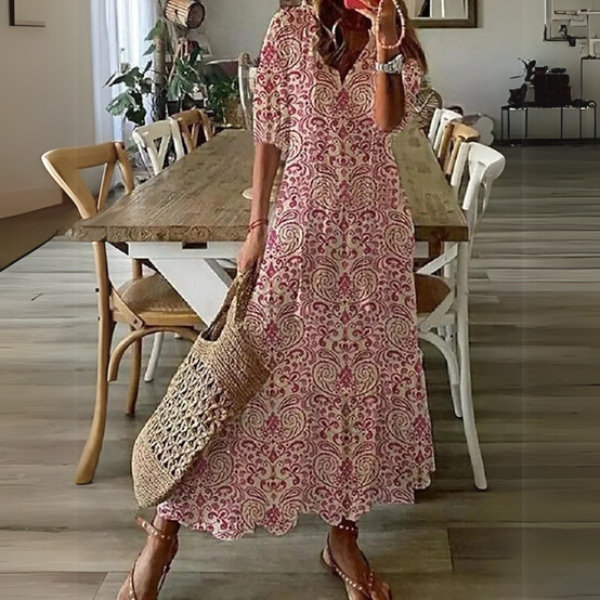 Paisley™ Chic Boho Midi Dress