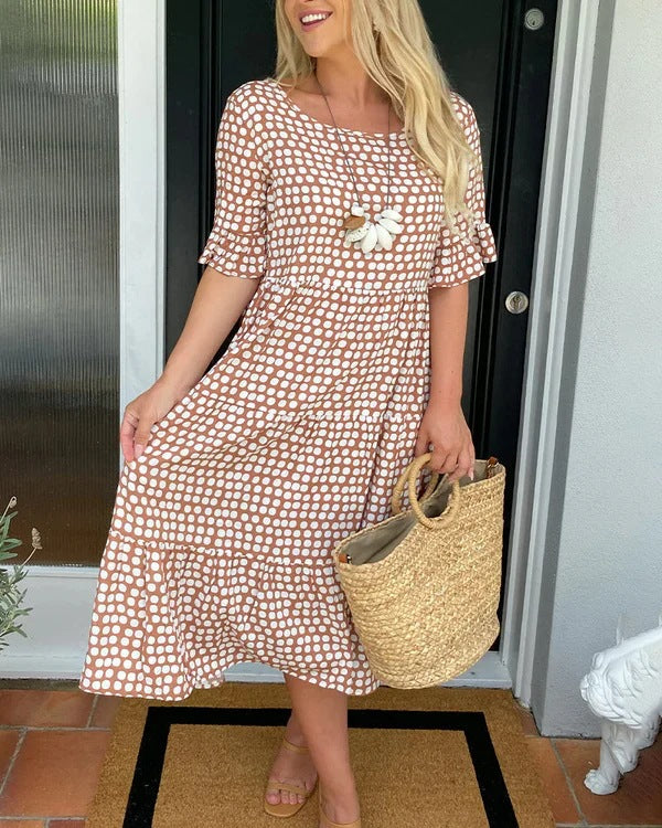 Nylah™ | Ruffle Sleeve Midi Dress