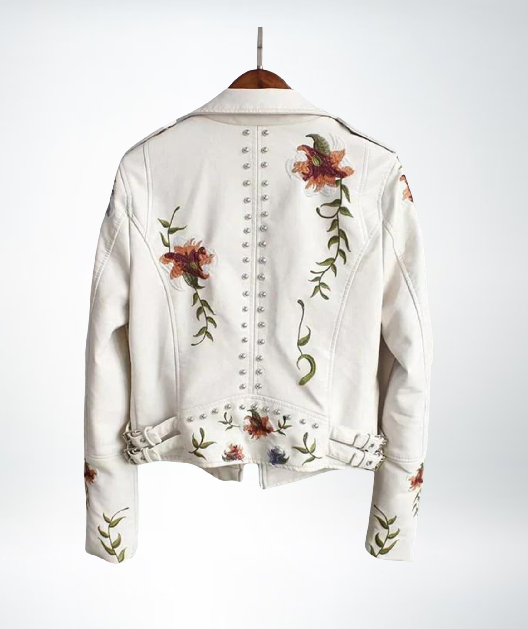 Rose™ - Ladies Floral Leather Jacket