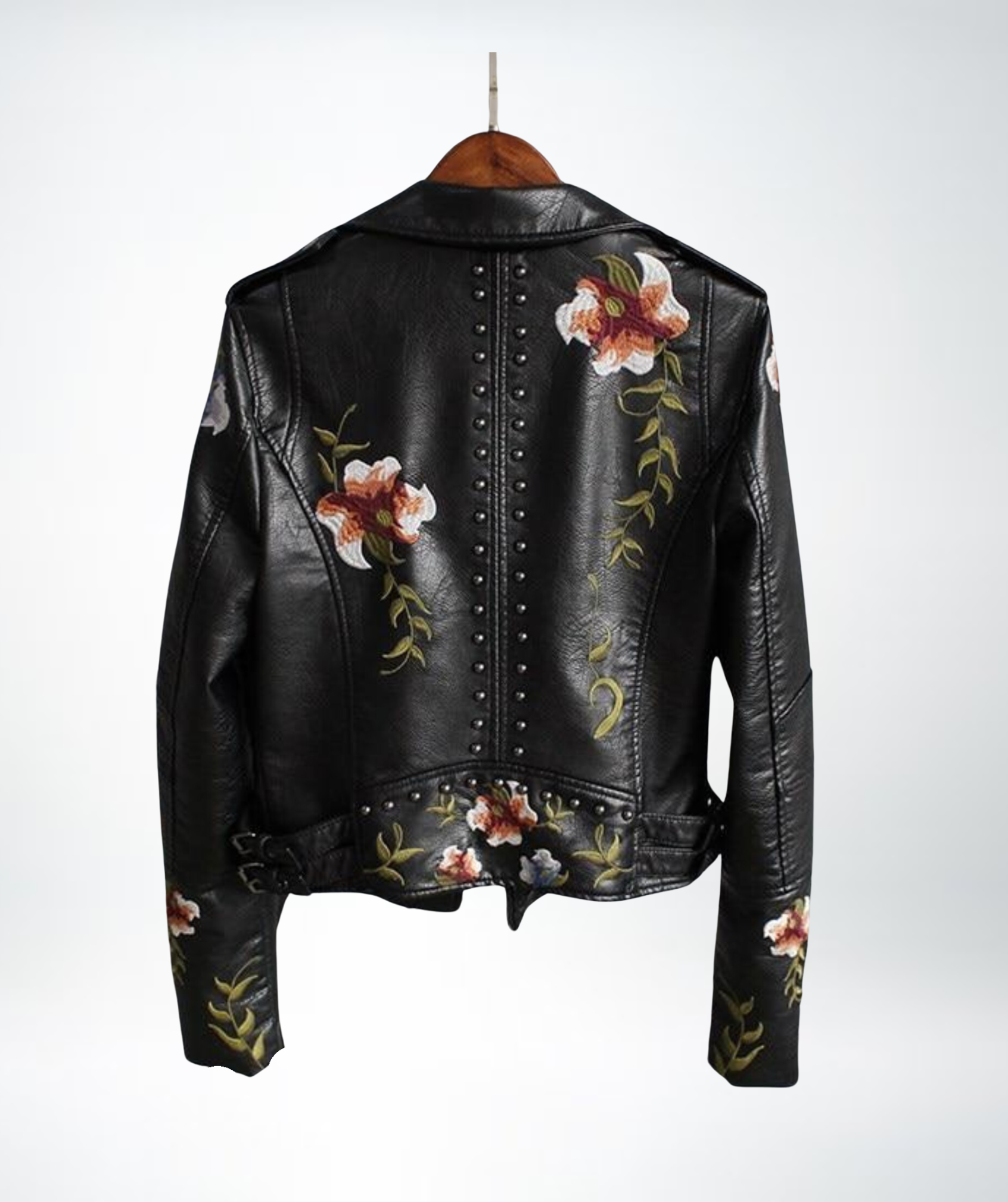 Rose™ Ladies Floral Leather Jacket