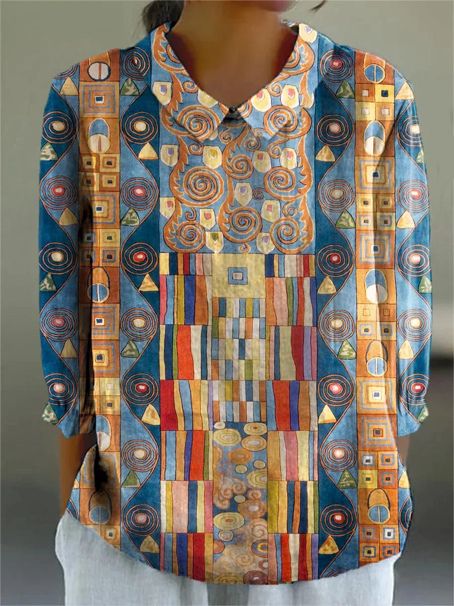 Paula™ Artistic Mosaic Blouse