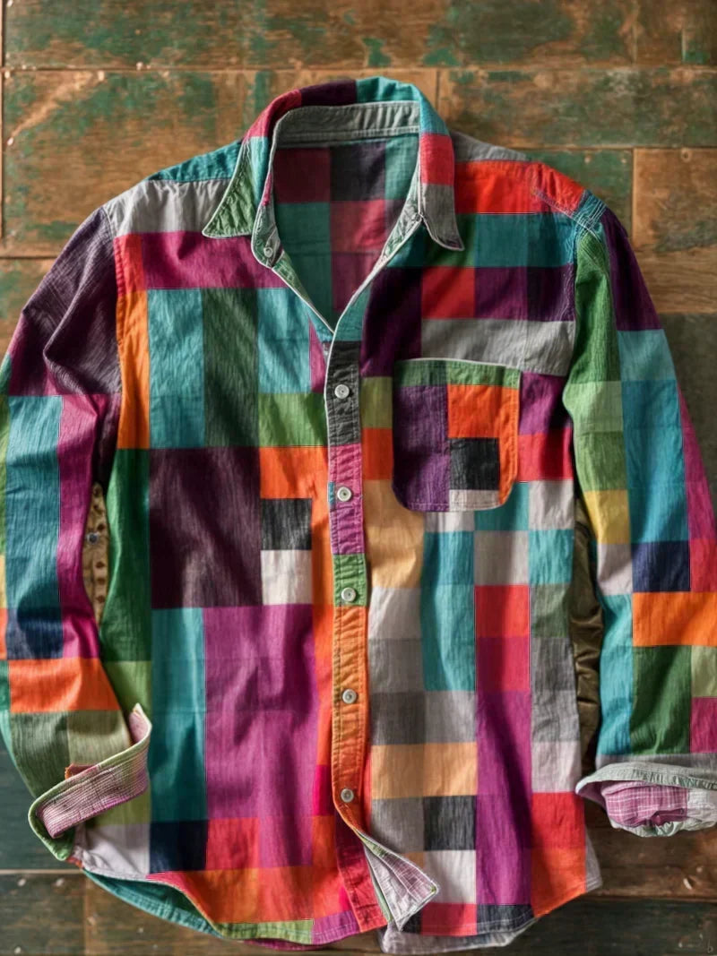 The Russel — Patchwork Statement Shirt