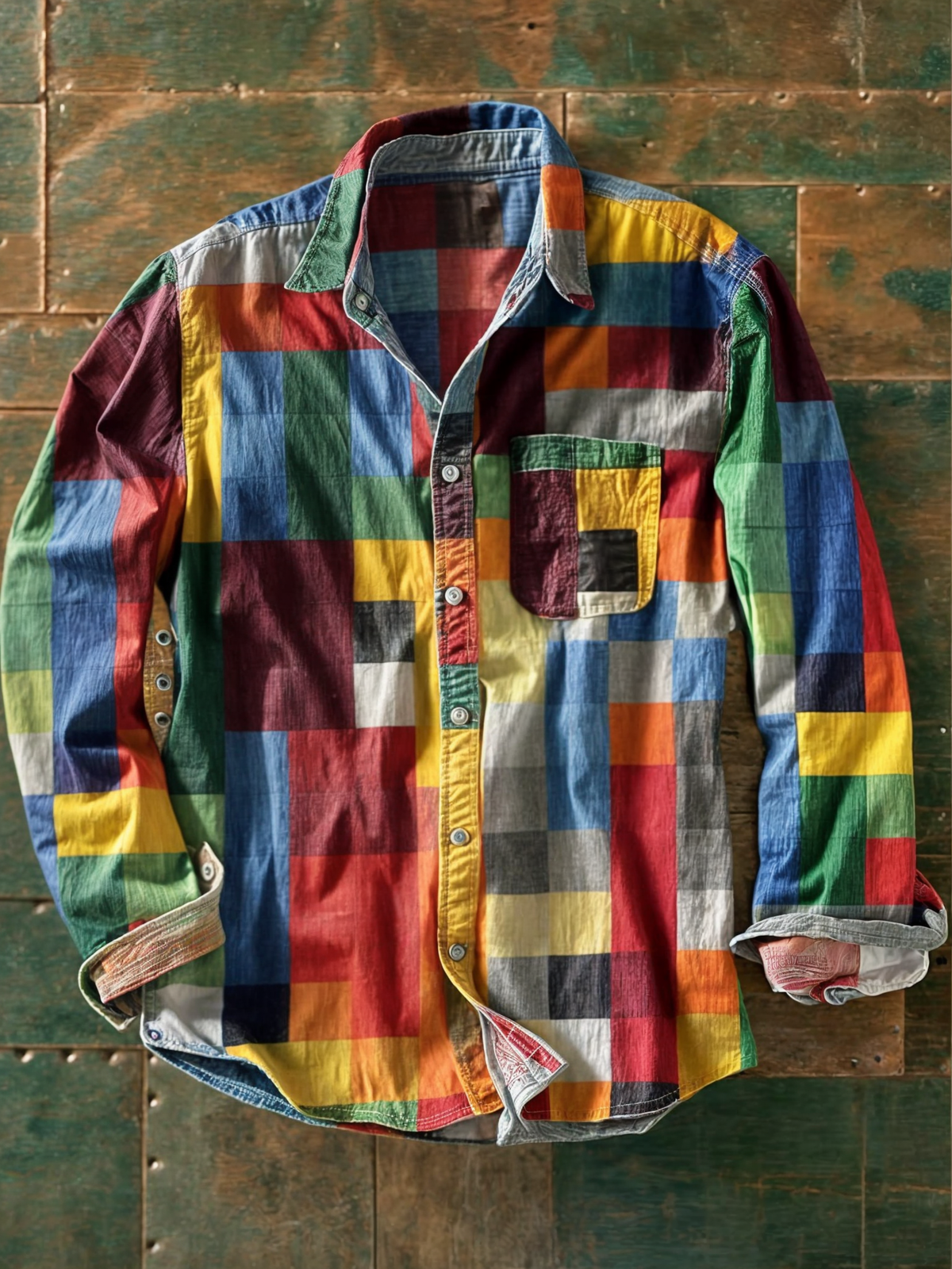 The Russel — Patchwork Statement Shirt