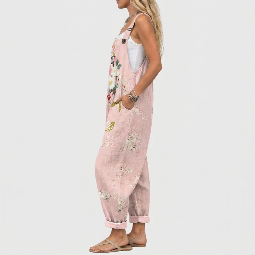 Hannah™ - Pink Floral Overall