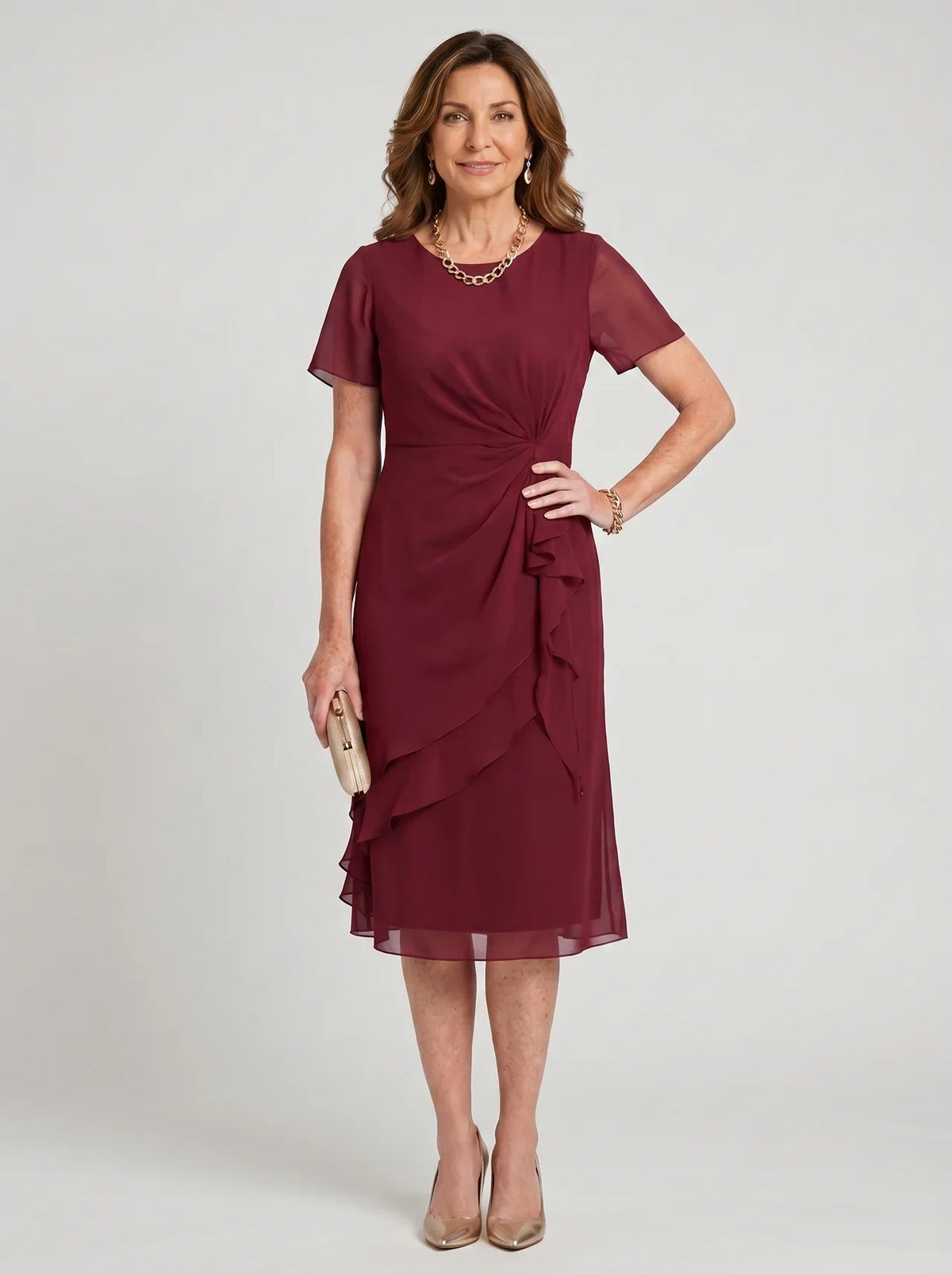 Sara - Elegant Draped Dress