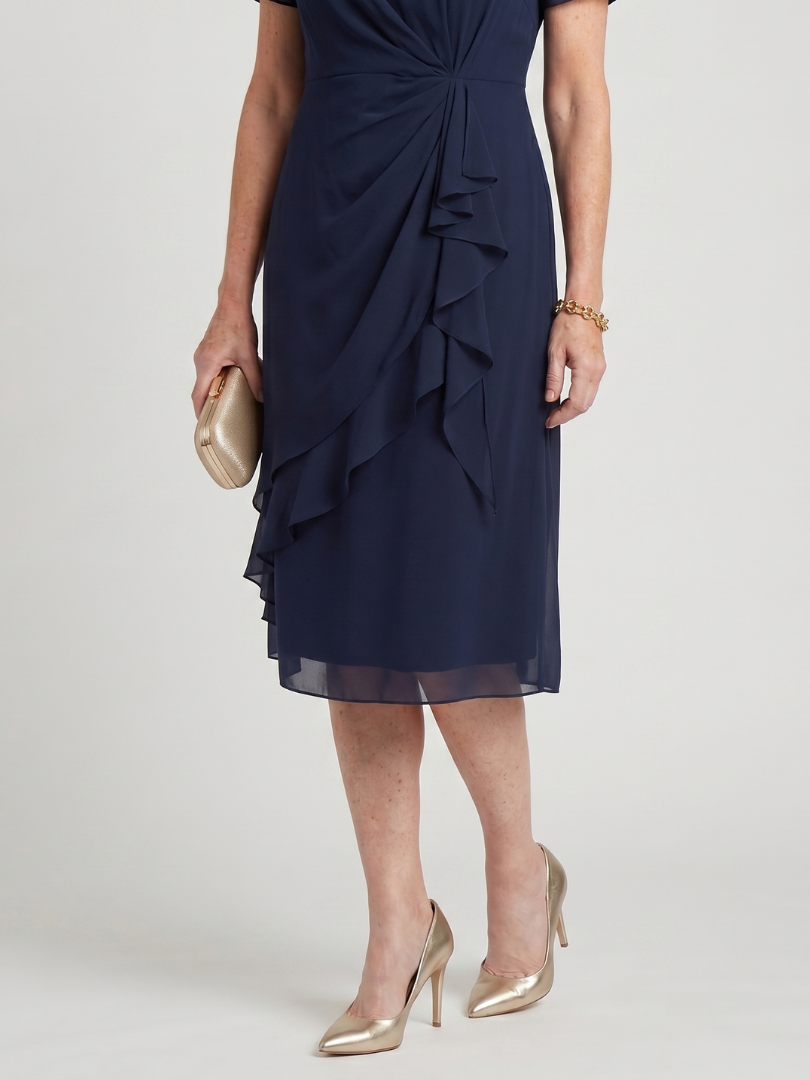 Sara - Elegant Draped Dress