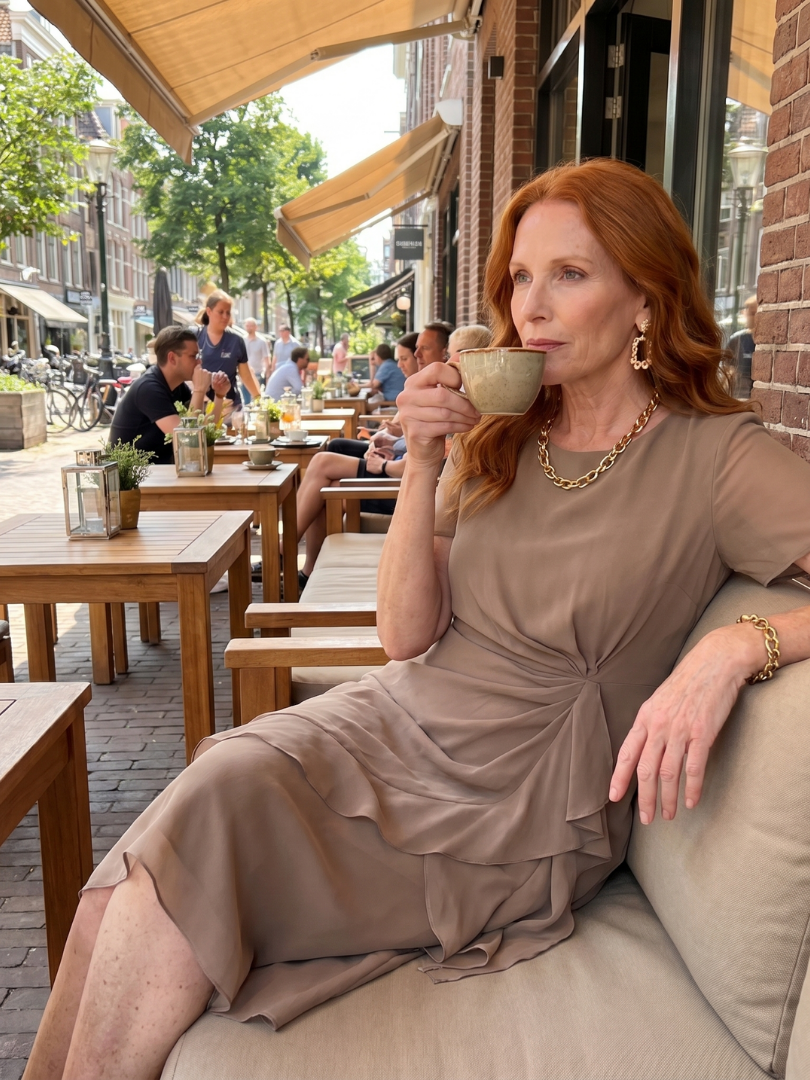 Sara - Elegant Draped Dress