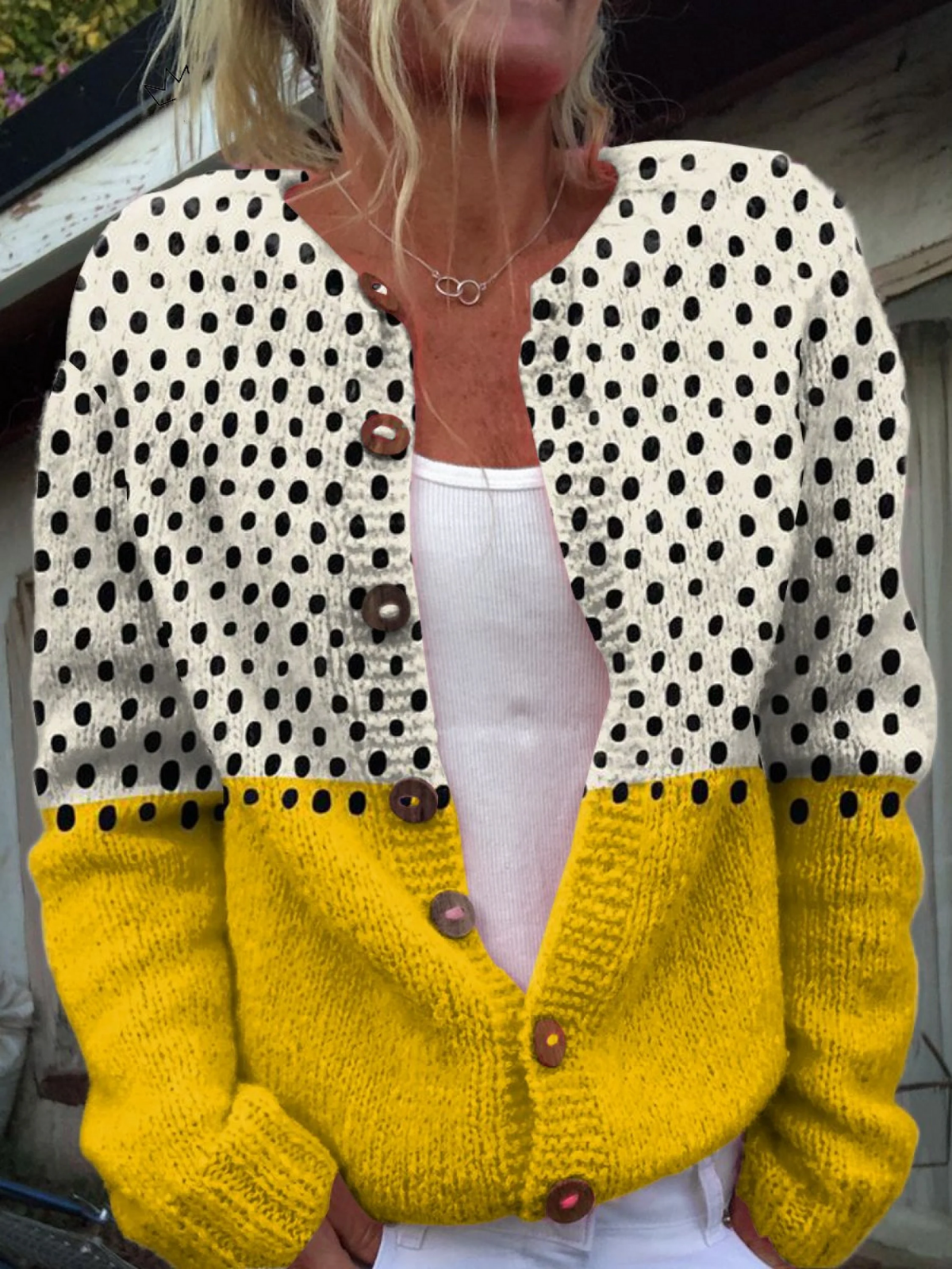 Selvya™ | Women’s Vintage Knit Cardigan Sweater