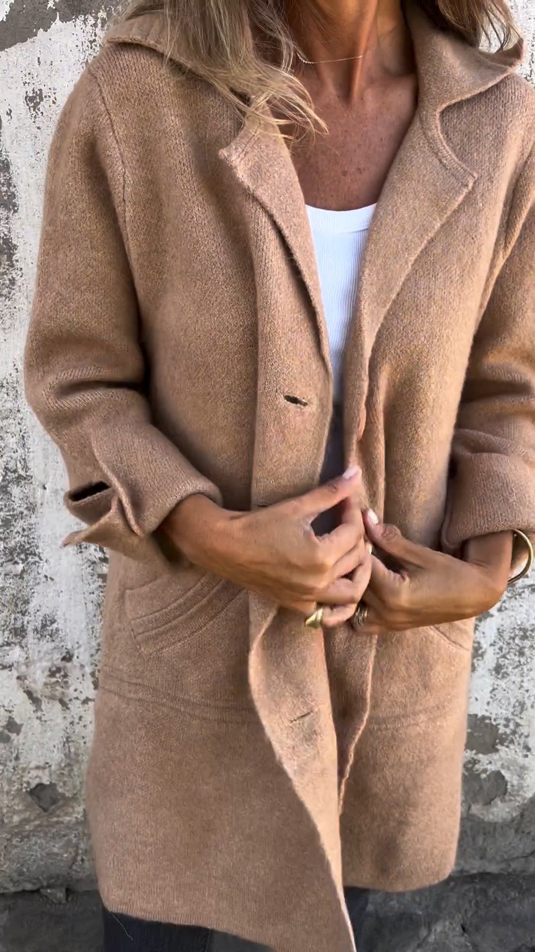 Brianna™ Long Knit Coat