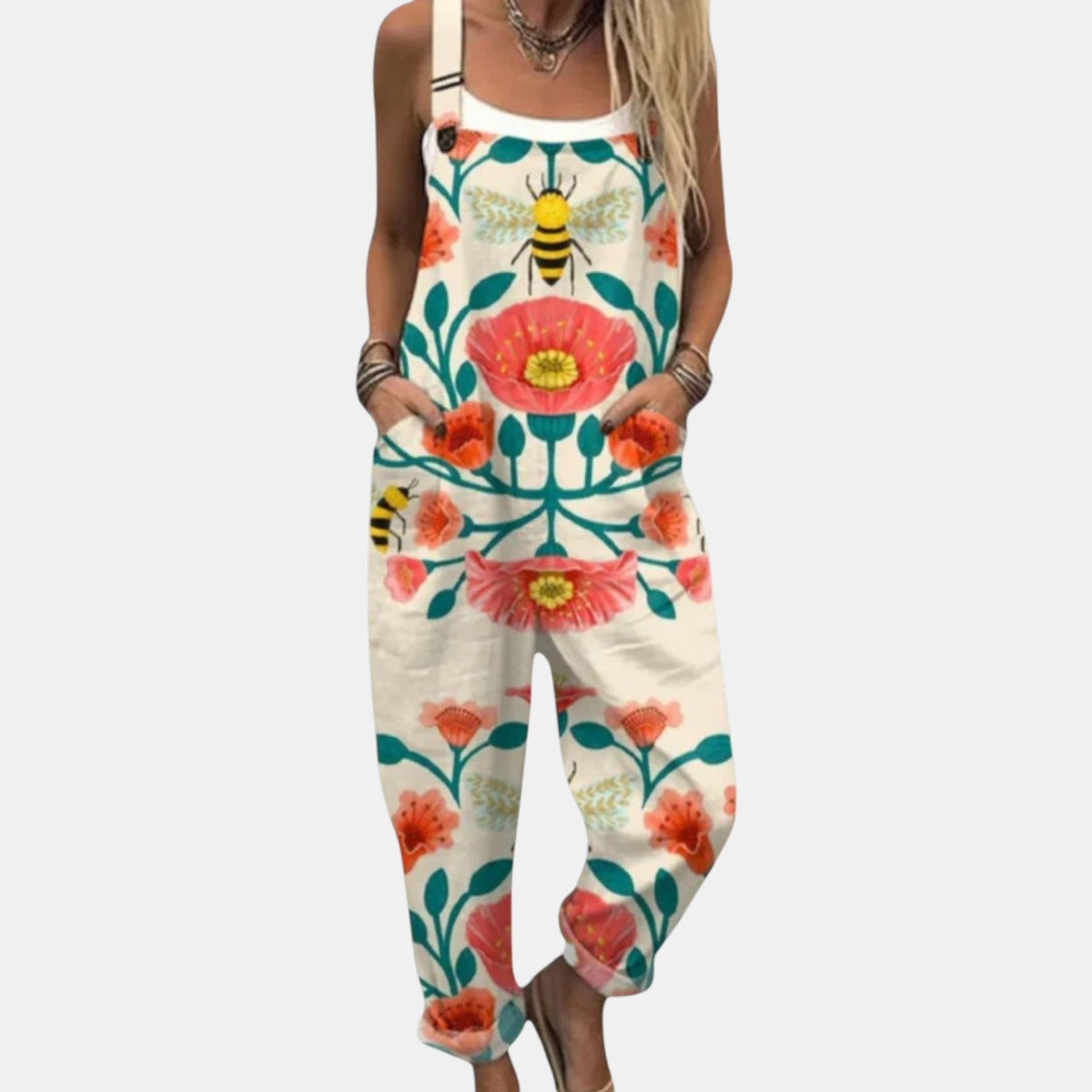 Ella™ - Comfortable Printed Overall