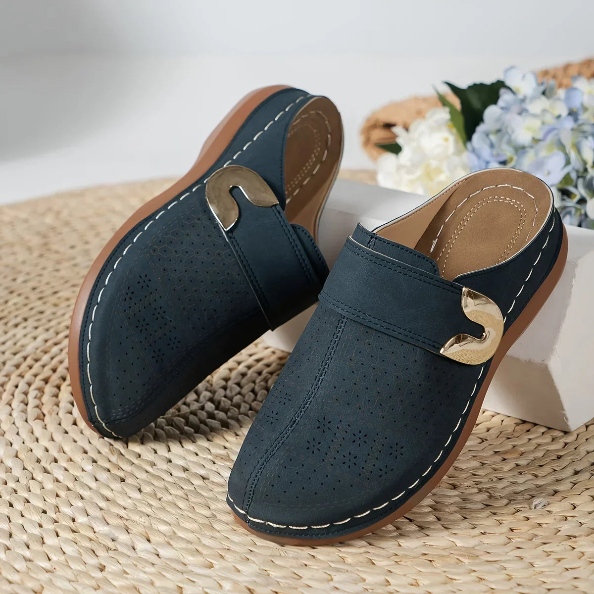 Caprielle™ | Chic Supportive Wedge Sandals