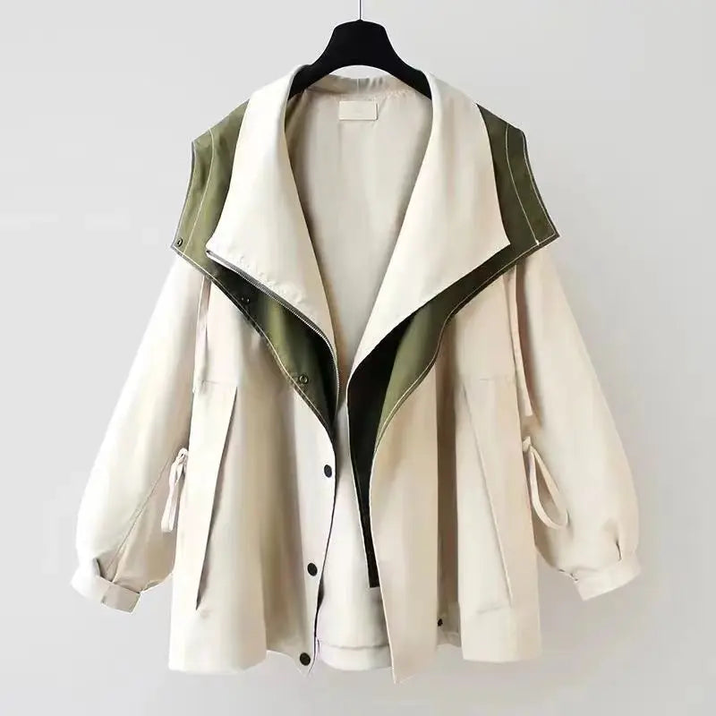Xiandra™ - Trendy Hooded Windbreaker Coat