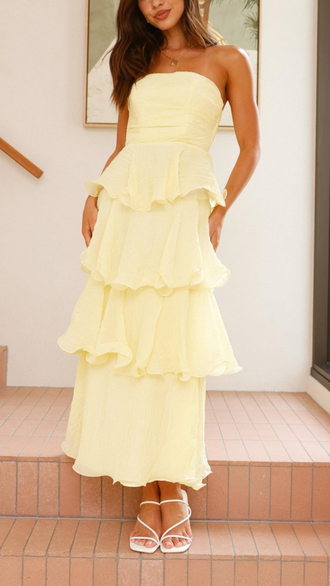 Amirah™ | Tiered Ruffle Maxi Dress