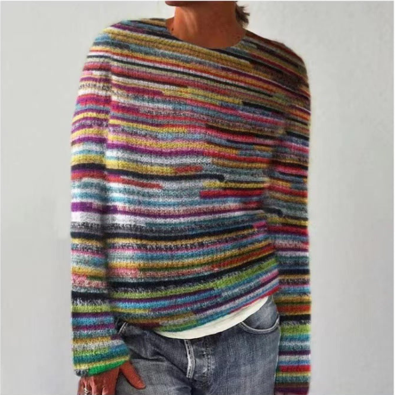 Keira™ - Casual Patterned Knit Sweater