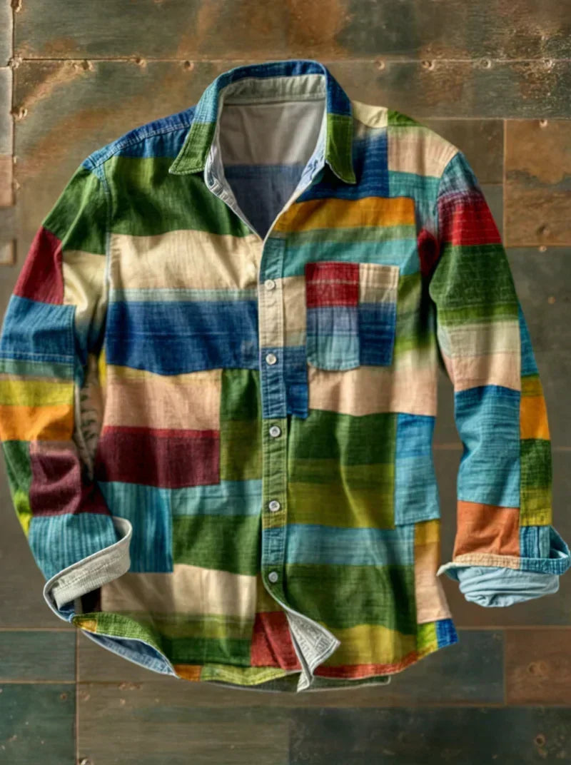 The Russel — Patchwork Statement Shirt