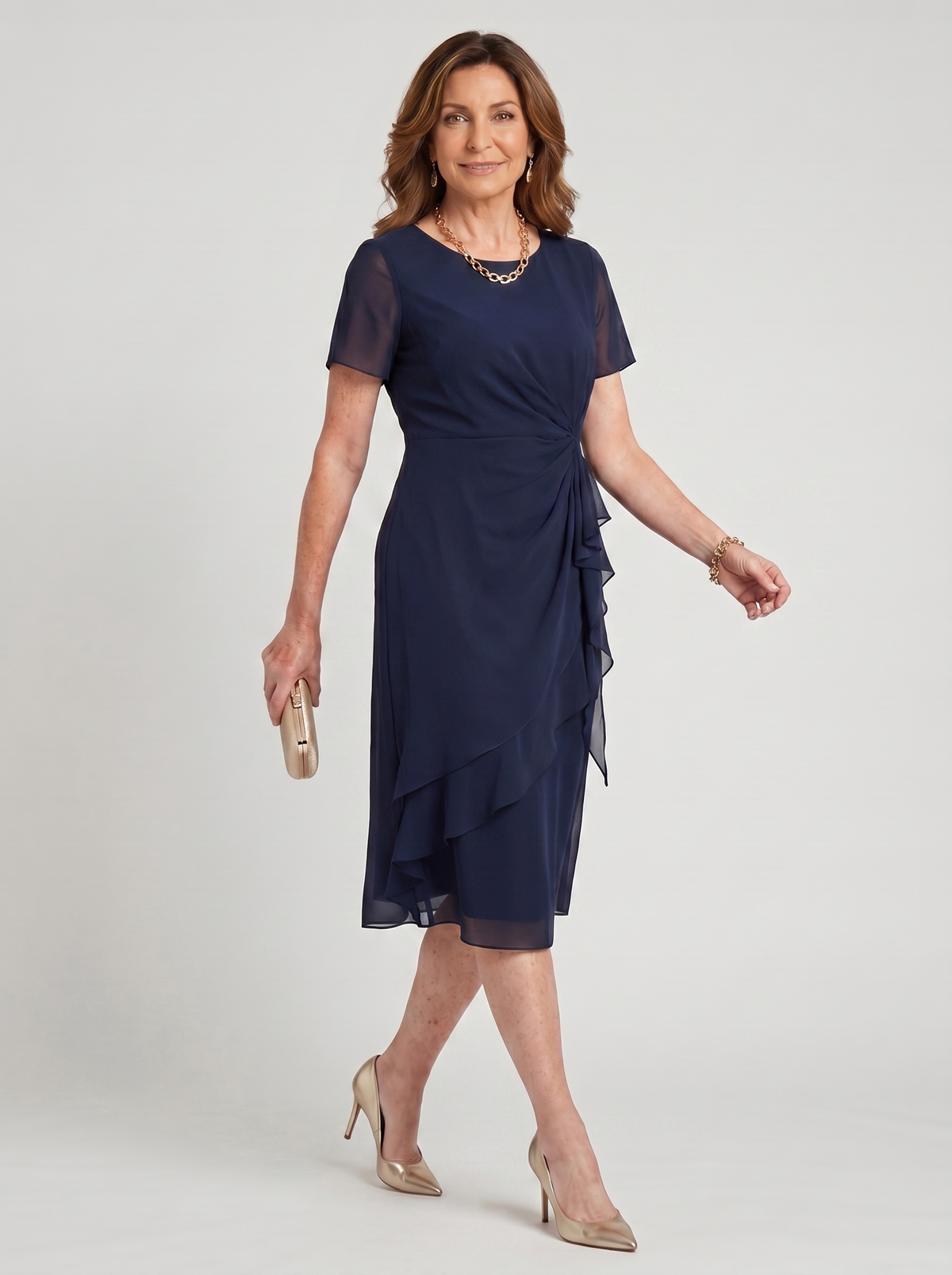 Sara - Elegant Draped Dress