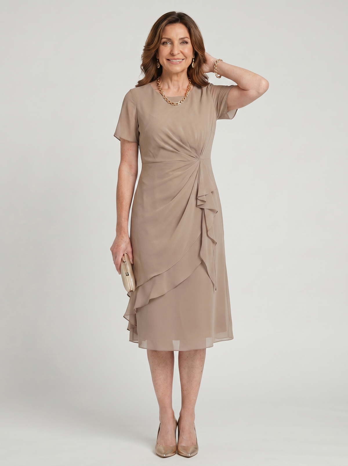 Sara - Elegant Draped Dress