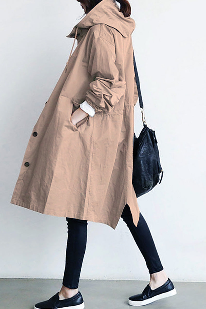 Rachel™ - Water-Resistant Oversized Hooded Windbreaker