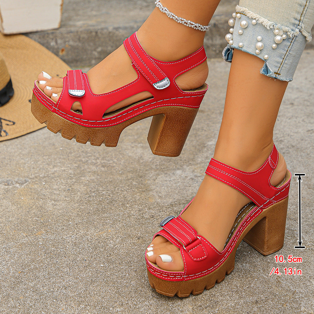 Velora | Block Heel Platform Sandal