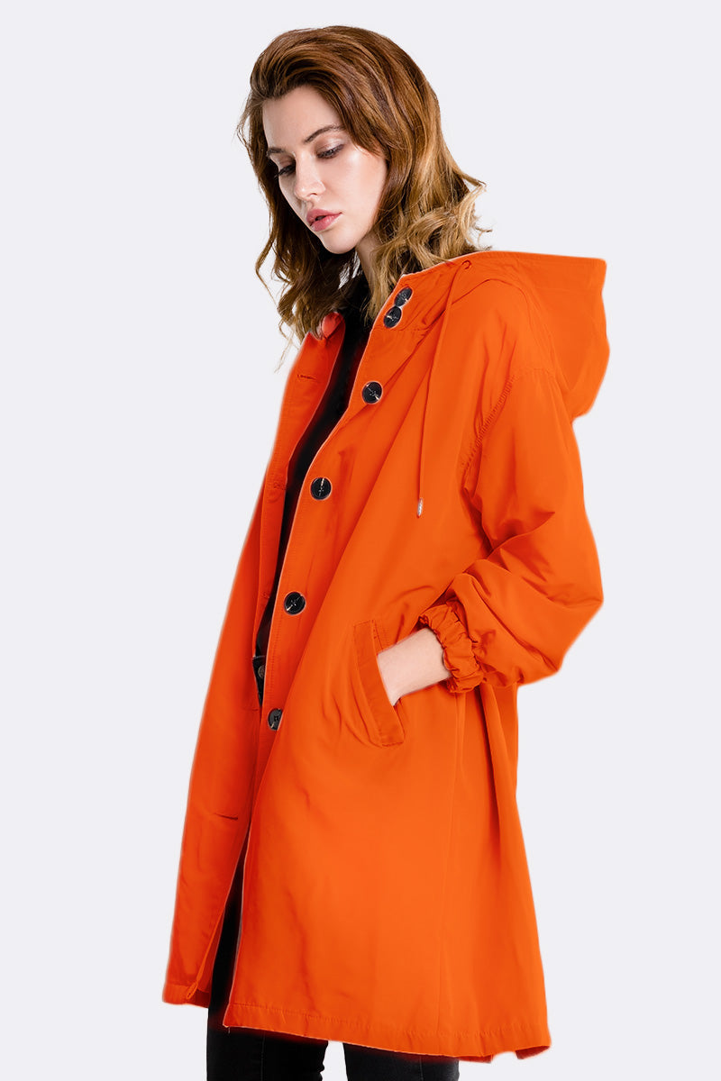 Rachel™ - Water-Resistant Oversized Hooded Windbreaker